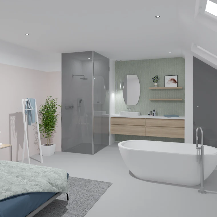 Badkamer en suite 02 - 02a