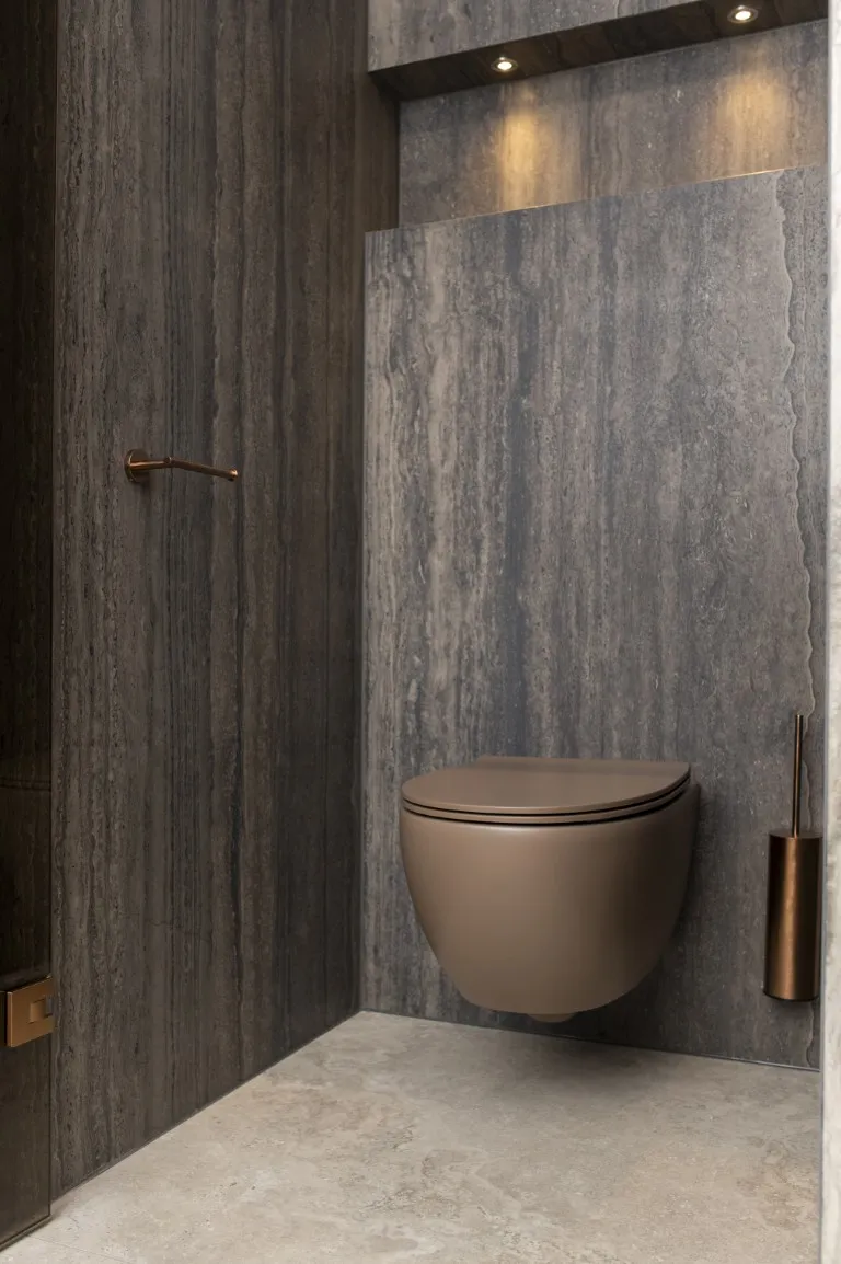 Luca Sanitair toilet in bruine kleur