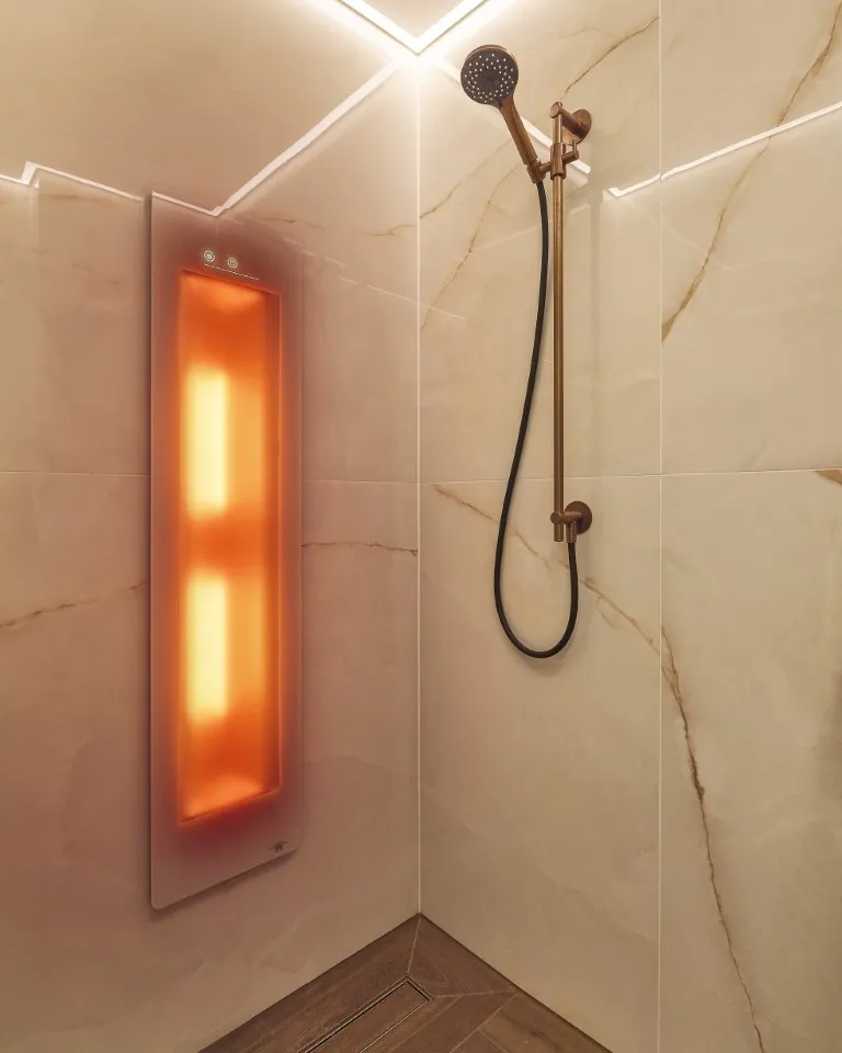 Sunshower in de badkamer
